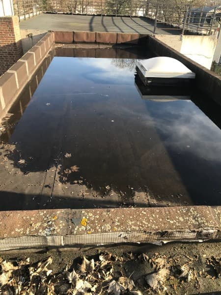 Réfection complète toit terrasse - Avant